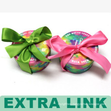 Fashional Round Small Colorful Paper Gift Box With Bowknot